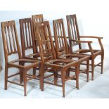 AFTER WILLIAM BIRCH ARTS AND CRAFT DINING CHAIRS