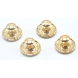 9CT GOLD BOXED GENTLEMANS SHIRT BUTTONS SET