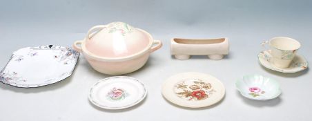 20TH CENTURY ENGLISH CERAMIC WARE - SHELLEY - CLARICE CLIFF - SUSIE COOPER - ALFRED MEAKIN