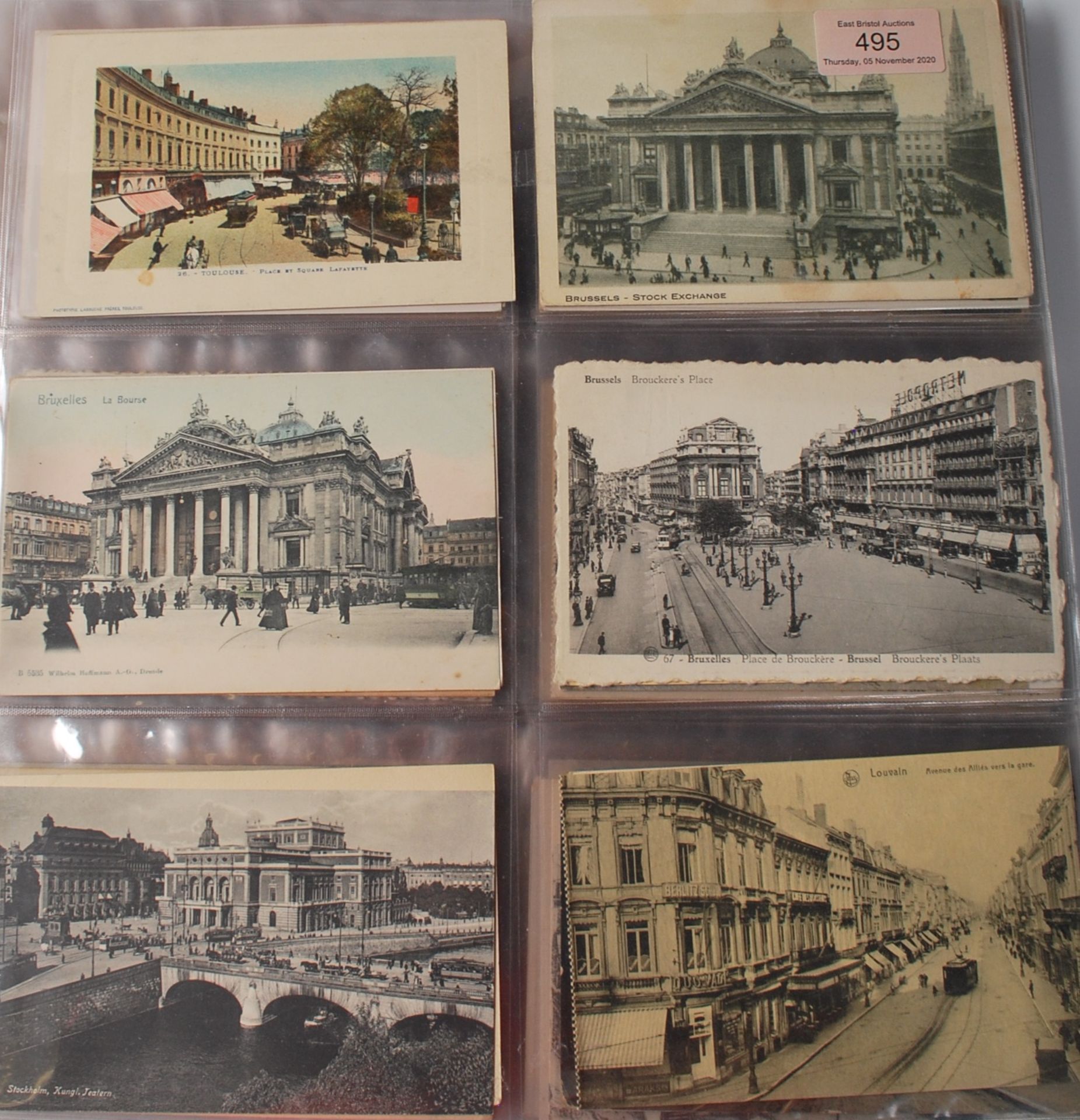 POSTCARDS - TRAMS ON STREETS - LARGE COLLECTION