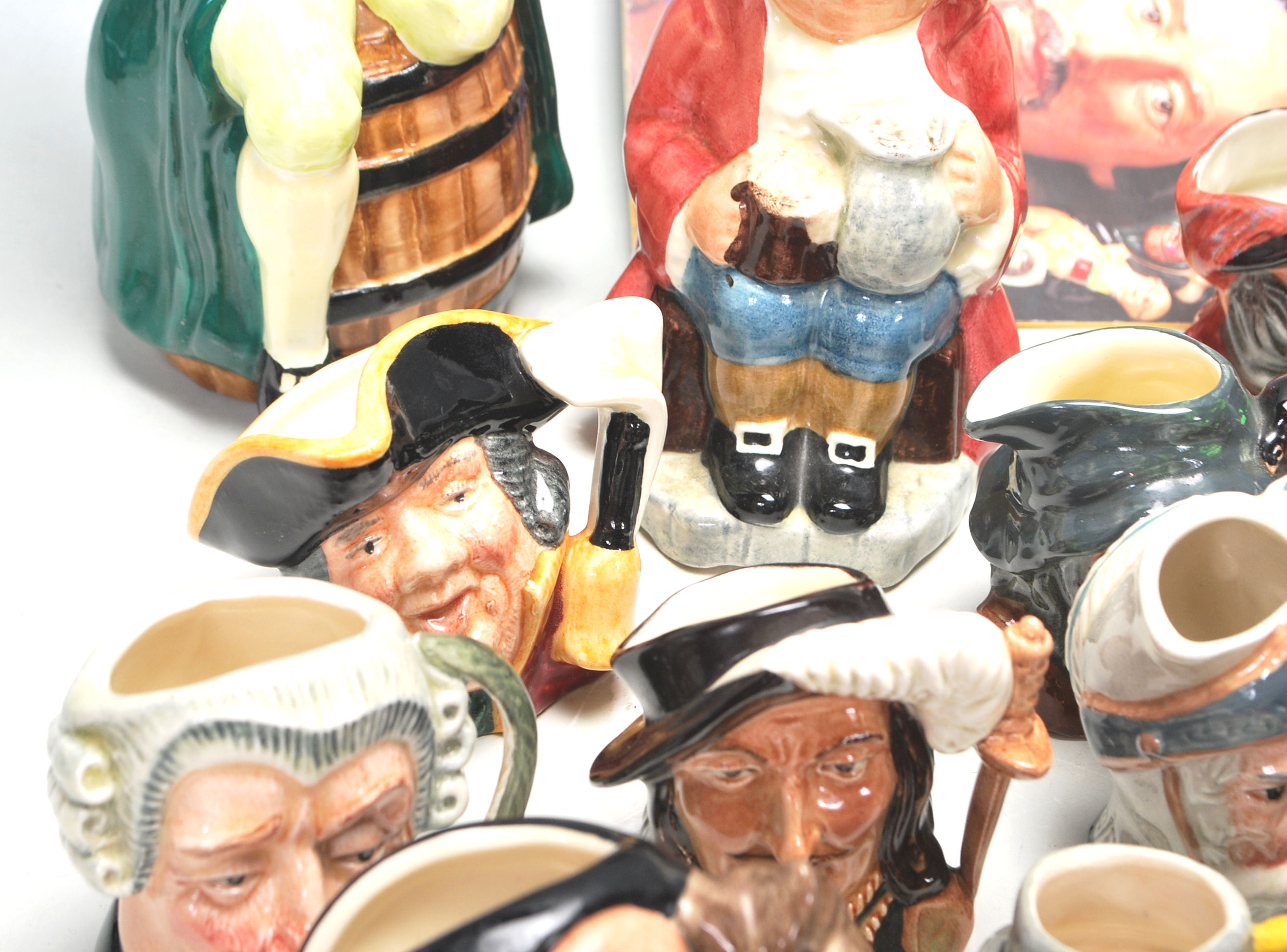 A LARGE COLLECTION OF ROYAL DOULTON MINATURE TOBY JUBS IN MANY CHARACTERS. - Image 4 of 12