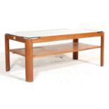 BRITISH MODERN DESIGN - MYERS TEAK AND GLASS COFFEE TABLE
