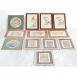 LARGE COLLECTION OF FRAMED AND GLAZED CHINESE PRINTS