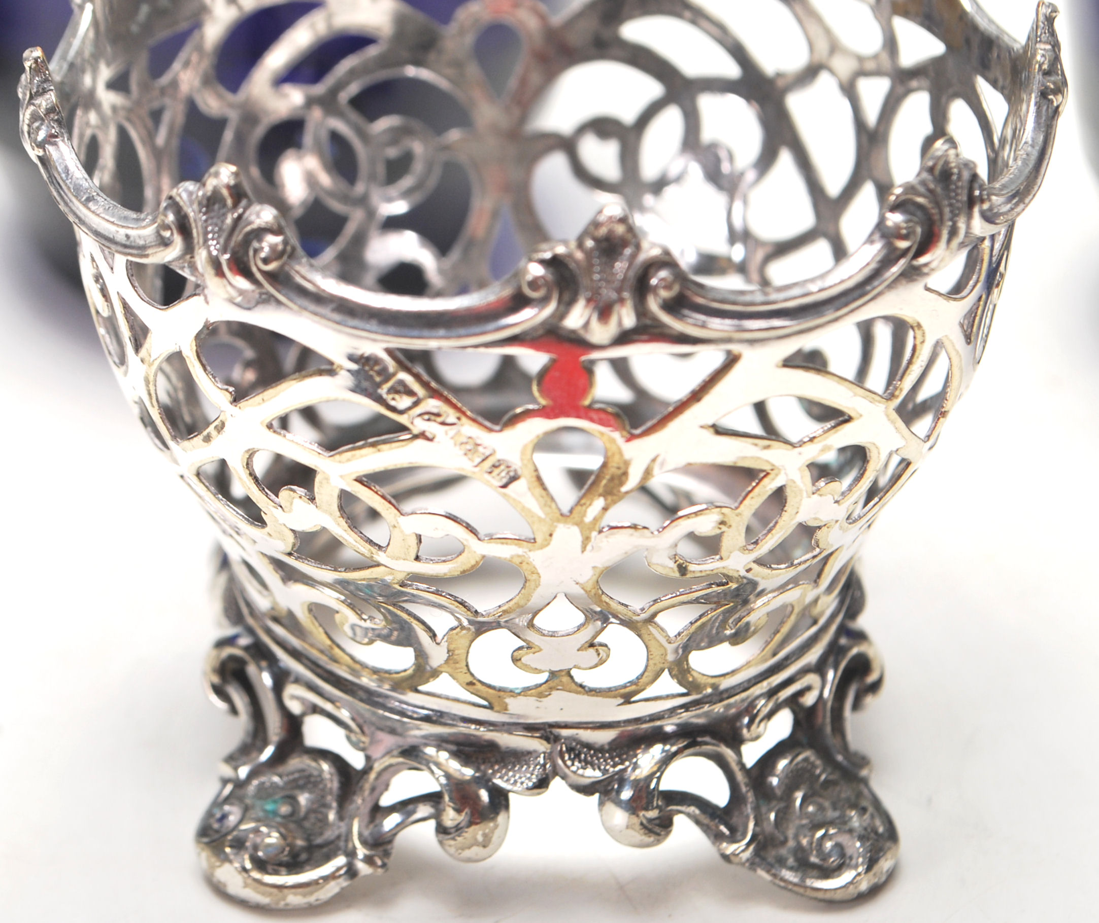VINTAGE SILVER PLATED TABLE SALTS - Image 10 of 10