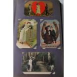 EDWARDIAN POSTCARD COLLECTION IN ALBUM