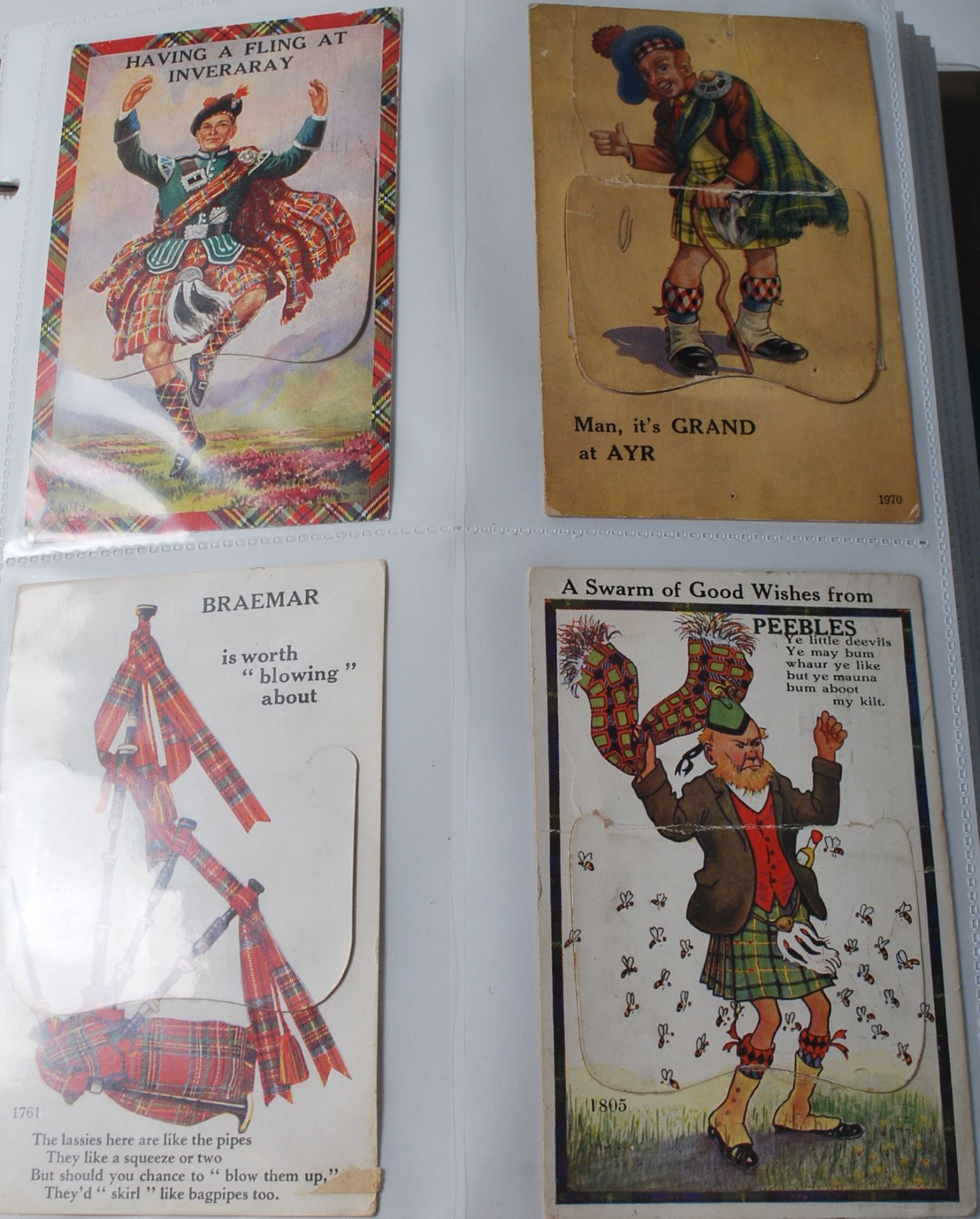 COLLECTION OF NOVELTY POSTCARDS - UK LOCATIONS