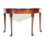 19TH CENTURY GEORGE III MAHOGANY CONSOLE TABLE