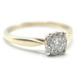 14CT GOLD AND DIAMOND SET RING