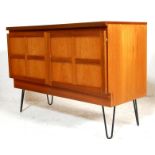 VINTAGE NATHAN TEAK WOOD SIDEBOARD RAISED ON HAIRPIN LEGS