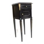 SHABBY CHIC- FRENCH BEDSIDE CABINET WITH MARBLE TO