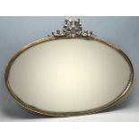 ART DECO 1920'S OVAL SHAPED WALL MIRROR