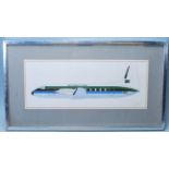 UNITED REPUBLIC OF TANZANIA AEROPLANE PENCIL DRAWING