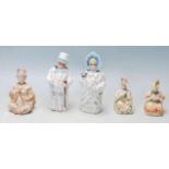 GROUP OF EDWARDIAN GERMAN NODDING PORCELAIN FIGURINES