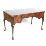 EDWARDIAN QUEEN ANNE REVIVAL MAHOGANY DESK