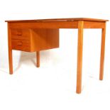 A RETRO 20TH CENTURY DANISH INSPIRED TEAK VENEER METAMORPHIC DRAUGHTSMAN DESK