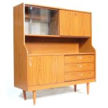 MID CENTURY RETRO TEAK VENEER HIGHBOARD SIDEBOARD