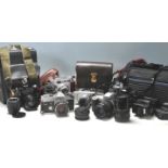 A COLLECTION OF RETRO 35MM CAMERAS AND ACCESSORIES