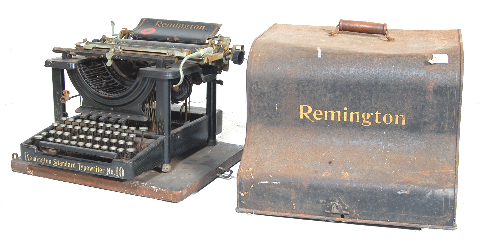 EARLY 20TH CENTURY ANTIQUE REMINGTON TYPEWRITER - Image 2 of 3