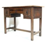 1920’S IPSWICH STYLE OAK DESK / KNEEHOLE WRITING DESK TABLE