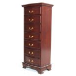 ANTIQUE STYLE MAHOGANY UPRIGHT CHEST OF DRAWERS