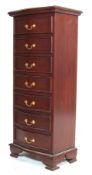 ANTIQUE STYLE MAHOGANY UPRIGHT CHEST OF DRAWERS