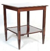 A LATE VICTORIAN 19TH CENTURY MAHOGANY OCCASIONAL TABLE.