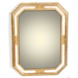 ANTIQUE STYLE GILDED MIRROR WITH EMBOSSED DECORATION