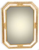 ANTIQUE STYLE GILDED MIRROR WITH EMBOSSED DECORATION