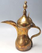 A 19TH CENTURY ORIGINAL PERSIAN ISLAMIC HAND MADE BRASS COFFRR POT