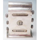 1920'S SILVER HALLMARKED DESK CALENDER