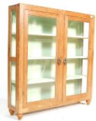 1920’S COUNTRY PINE LIBRARY BOOKCASE CABINET