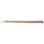 9CT GOLD FLAT LINK BRACELET CHAIN