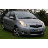 FIVE SEATS 2010 TOYOTA YARIS CITY CAR 1.3CC PETROL ENGINE/ AUTOMATIC TRANSMISSION