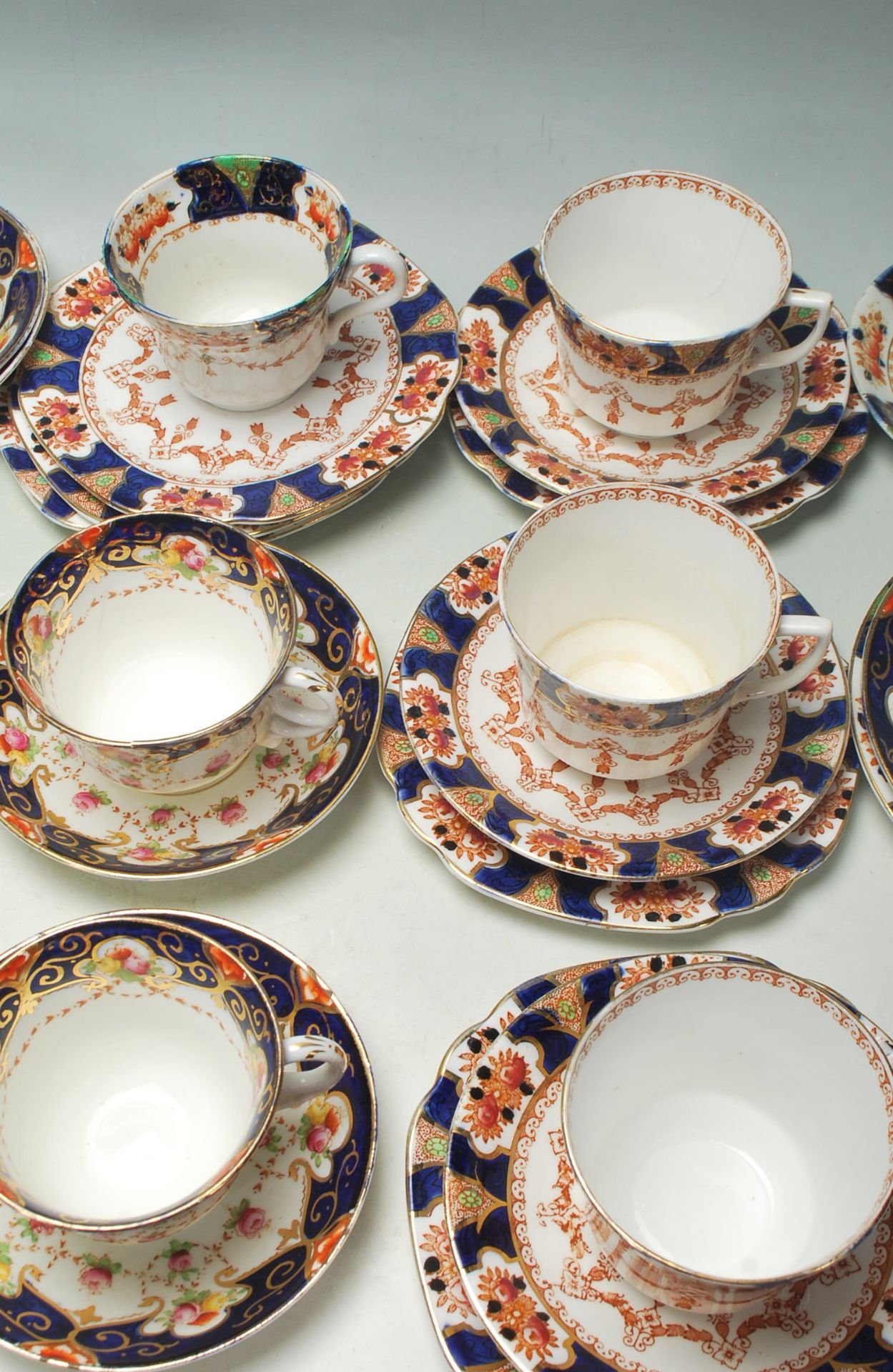 ENGLISH FINE BONE CHINA TEA SET / SERVICE GROSVENOR CHINA - YE OLD ENGLAND - ROYAL ALBION - Bild 5 aus 12