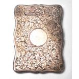 SILVER HALLMARKED 1903 ROCOO CHASED CIGARETTE CASE