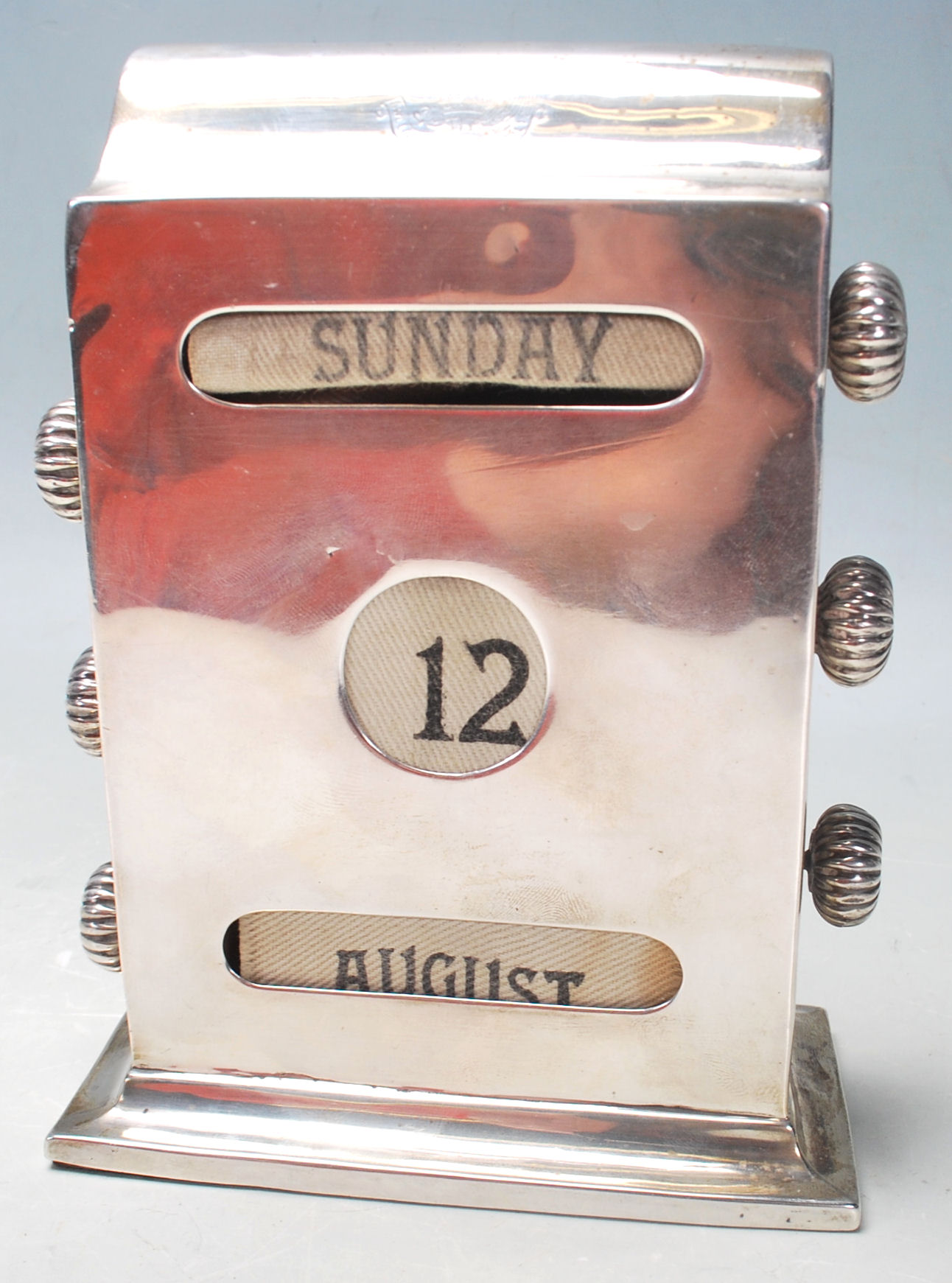 1920'S SILVER HALLMARKED DESK CALENDER - Image 7 of 7