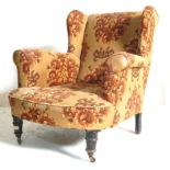 19TH CENTURY VICTORIAN WINGBACK ARMCHAIR