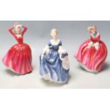 COLLECTION OF 3 FINE BONE CHINA PORCELAIN FIGURINES