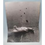 COLLECTION OF THREE WWII AIR MINISTRY OFFICIAL BOMBING PHOTOGRAPHS