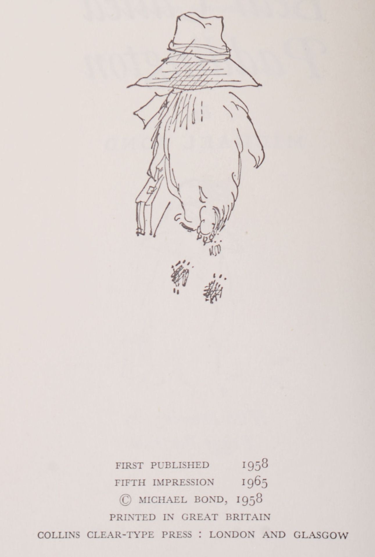 A BEAR CALLED PADDINGTON FIRST EDITION FIFTH IMPRESSION - Image 4 of 8