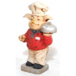 A RETRO 20TH CENTURY ADVERTISING POINT OF SALE PIG CHEF