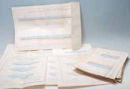 QUANTITY OF VINTAGE PLANS OF THE DEVELOPMENT OF THE THAMES EMBANKMENT