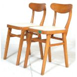 MID CENTURY DINING CHAIRS.