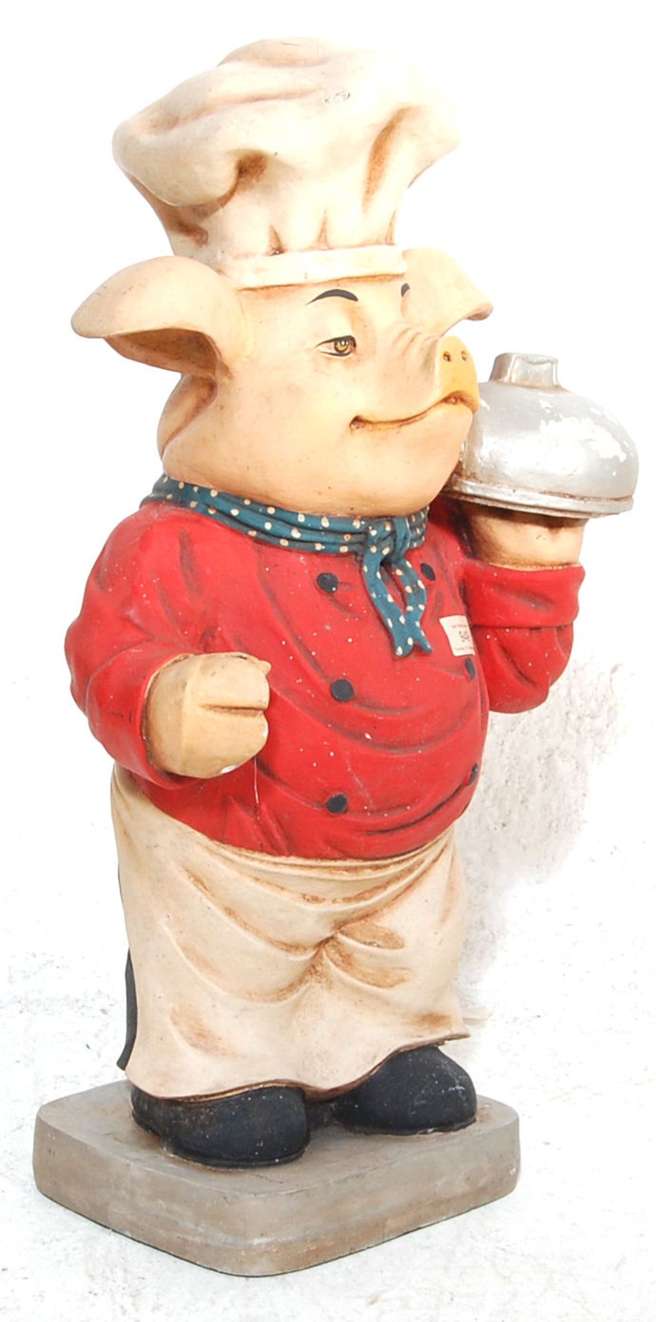 A RETRO 20TH CENTURY ADVERTISING POINT OF SALE PIG CHEF - Bild 5 aus 8