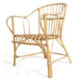 RETRO VINTAGE EARLY 20TH CENTURY BAMBOO CHAIR