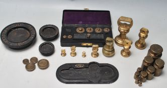 MID CENTURY BELL BRASS WEIGHTS AND OTHERS