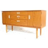 BRITISH MID CENTURY DESIGN - RETRO TEAK VENEER CREDENZA