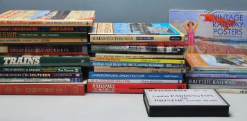 A QUANTITY OF VINTAGE RAILWAYS BOOKS.