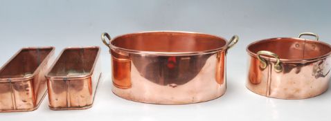 ANTIQUE COPPER PLANTERS AND PANS