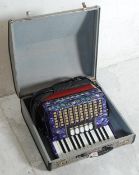 VINTAGE DELICIA JUNIOR III PIANO ACCORDION IN FITTED HARD CASE